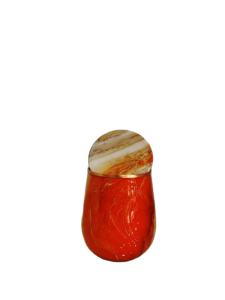 350ml Handcrafted Pure <b>Copper</b> Water Glass with Lid Marble Enamel Print Ayurvedic Wellness Tumbler Seamless Joint-Free <b>Copper</b> <b>Cup</b> - Product Image 3