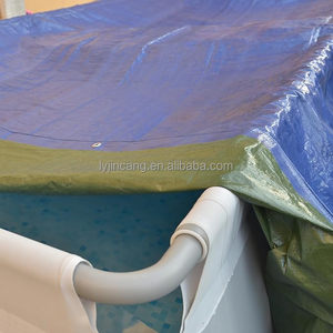 Rouleau de bâche PE de bâche imperméable <span class=keywords><strong>bleue</strong></span> de couverture de bâche ignifuge résistante - Product Image 6
