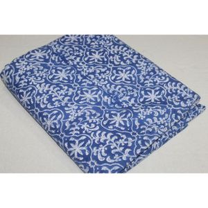 Botanical Hand Block Print 100% Cotton Sustainable Fabric India Boho Clothing Fabric Artisan Made <b>Kaftan</b> - Product Image 3