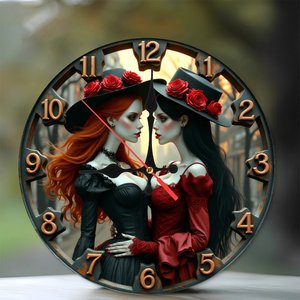 Round Wooden Wall <b>Clock</b> 25x25Cm Matte Finish Silent Non Ticking For Home Bedroom Living Room Decor - Product Image 2
