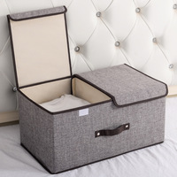 Boîte de rangement pliable en tissu moderne pour l'organisation de la maison, bac de rangement pratique et élégant