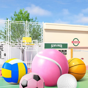 Escultura de Balón de Fútbol de FRP de Alta Calidad para Exteriores, Estatua Gigante de Fútbol, Voleibol y Tenis de Fibra de Vidrio para Plaza de Ciudad, Personalizable - Product Image 5