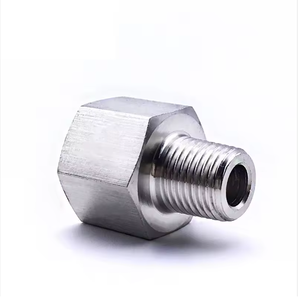 อะแดปเตอร์ 1/4 นิ้ว BSPT ตัวผู้ เป็น 1/4 นิ้ว NPT ตัวเมีย ข้อต่อท่อสแตนเลส สำหรับเกจวัดความดัน - Product Image 5