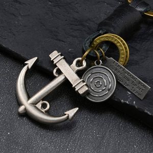 Llavero de Metal con Ancla de Barco Vintage, Simple y Creativo, Pequeño Regalo, Aleación de Cobre Antiguo, Hebilla Tejida para Colgar - Product Image 4