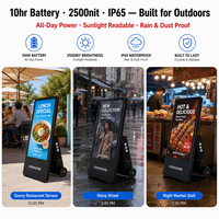 KEINONE Affichage Numérique LCD Portable sur Batterie pour Publicité Extérieure – Kiosque de Promotion pour Vitrines et Trottoirs
