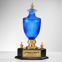 Trophée en cristal durable de haute qualité de conception libre sur mesure Grand trophée sculpté de championnat de sports électroniques de compétition