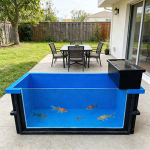 Pecera de Fibra de Vidrio Ecológica Directa de Fábrica para Cría de Koi, Peces Dorados, Camarones, Acuicultura en Interiores y Exteriores - Product Image 2