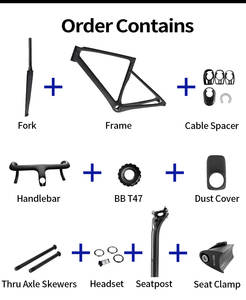 BXT Nouveau <span class=keywords><strong>cadre</strong></span> de vélo de <span class=keywords><strong>route</strong></span> en carbone Usine de vente en gros T1000 BSA Acheminement de câbles entièrement caché Tous les - Product Image 3