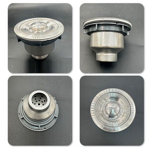 Accesorios de Drenaje <span class=keywords><strong>para</strong></span> Fregadero de Acero Inoxidable y Plástico, Protección Contra Insectos y Olores, Desagüe Doble <span class=keywords><strong>para</strong></span> Cocina - Product Image 4