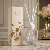 Diffuseur de parfum d'intérieur de luxe, nouveau design, flacon vide de 150 ml, flacon pulvérisateur en verre, emballage en boîte