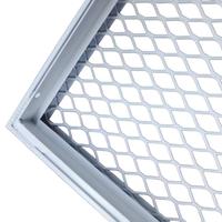 Grille d'aération carrée moderne en aluminium pour système de ventilation CVC, utilisation au plafond/mur