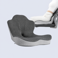 Coussin de dossier et d'assise orthopédique, soutien lombaire pour voiture, chaise de bureau, dortoir d'étudiant, salle de classe, confortable et soulageant la pression