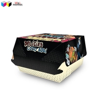Caja de Embalaje para Hamburguesas Tipo Concha, Material Desechable de Grado Alimenticio, Logotipo Personalizado, Dimensiones Personalizadas