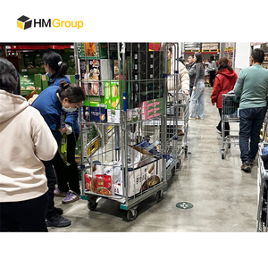 Tùy biến kim loại dây thép lưới hậu cần Trung Quốc siêu thị nhà máy bán sỉ Hot Bán tổ chống trộm CuộN <span class=keywords><strong>container</strong></span> - Product Image 5