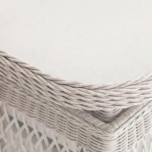 Luxury 4pc Rattan Sofa Set with <strong>Rising</strong> <strong>Table</strong> PE Round Wicker <strong>Garden</strong> <strong>Furniture</strong> 100% Olefin Cushion Aluminum Outdoor Dining - Product Image 5