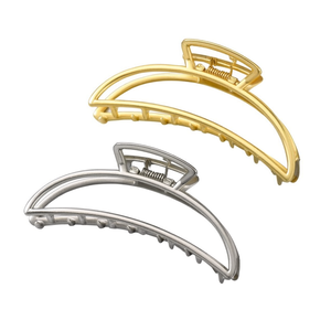 Grande pince à cheveux Kien 11 cm, pince à cheveux en métal pour femmes, couleur unie élégante, usage quotidien - Product Image 2