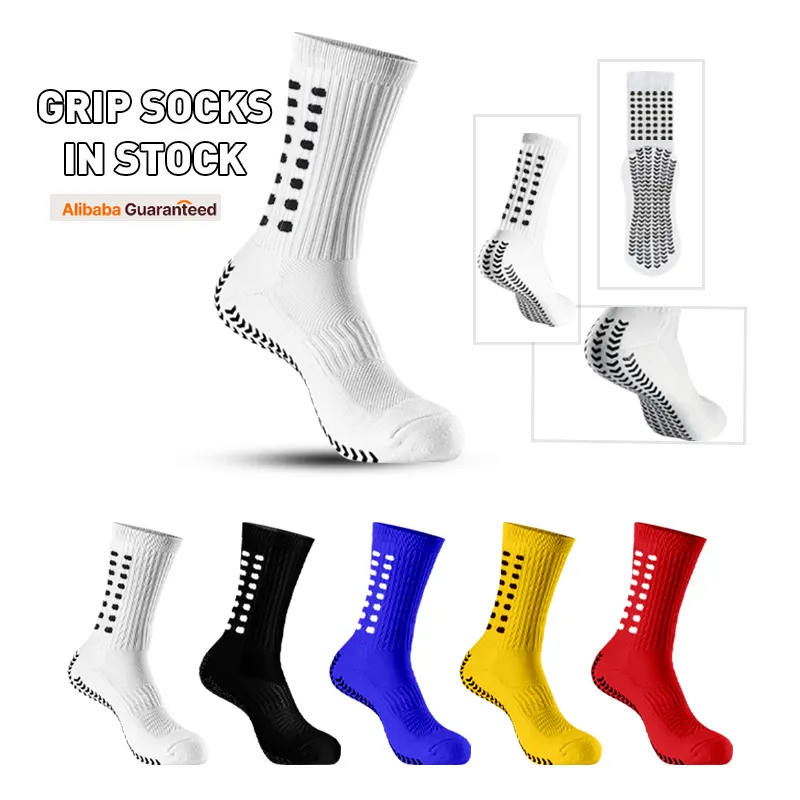 In Stock Fast Delivery Luxury Quality Anti Slip Grip Socks Elite Sport Soccer Socks Training Football Socks