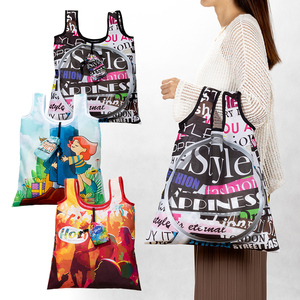 Bolsa de Compras Plegable con Logotipo Personalizado por Sublimación, 47x57cm, Resistente al Agua, de Poliéster, para Supermercado, Promocional - Product Image 1