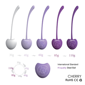 S011 boules de <span class=keywords><strong>Kegel</strong></span> en forme de cerise boules de vagin de poids différent pour l'exercice musculaire du plancher pelvien féminin améliorant la santé - Product Image 4