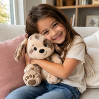 Juguete de Peluche Personalizado OEM ODM, Desde el Dibujo Hasta el Producto Final, Perro de Peluche Suave, Juguete de Peluche de Perro Butter para Marca y Promoción