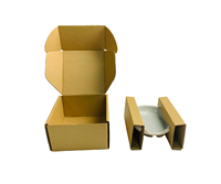 Boîtes d'expédition recyclables en carton kraft avec insert pour tasse en céramique, repose-cuillère, emballage, produits ménagers