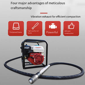 Externer Tragbarer Beton-Rüttler mit Benzinmotor, Hohes Lastmoment 5,5/6,5 PS, 190 Hz, 0,5 mm Amplitude für Bauarbeiten - Product Image 1