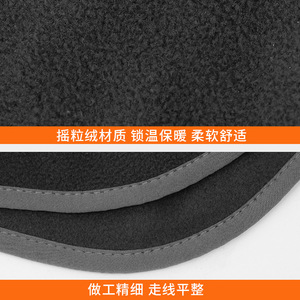 <b>Sports</b> Fleece <b>Headband</b> With Velcro Closure Windproof Adjustable For Yoga And Outdoor Activities Unisex Gray - Product Image 4