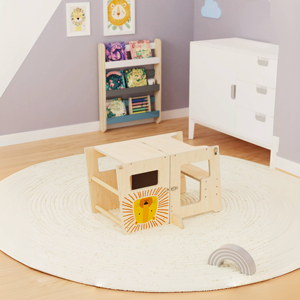 Tabouret de cuisine Montessori pour enfants, <span class=keywords><strong>tour</strong></span> d'apprentissage, chaise <span class=keywords><strong>à</strong></span> hauteur réglable, <span class=keywords><strong>tour</strong></span> d'apprentissage pliable pour enfants - Product Image 4