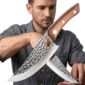 Professionale 7-in-1 coltello <span class=keywords><strong>da</strong></span> Chef <span class=keywords><strong>Set</strong></span> G10 fatto a mano ecologico cucina BBQ <span class=keywords><strong>macellaio</strong></span> disossamento campeggio all'aperto ad alto tenore <span class=keywords><strong>di</strong></span> carbonio inossidabile - Product Image 2