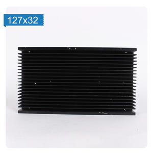 Özel sıyırma makinesi siyah alüminyum profil ısı dağılımı fermuar Fin ısı yutucular soğutucu levha kaynak radyatör ısı emici - Product Image 3