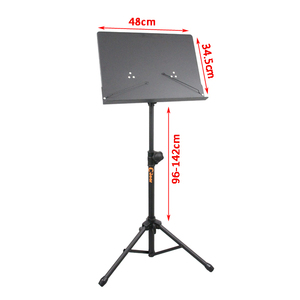 Soporte de música metálico de alta resistencia con altura ajustable K-105-1BA para programa musical escolar - Product Image 2