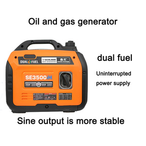 Máy phát điện di động chạy xăng và gas tự nhiên, công suất 3.5KW - 6.5KW, sử dụng nhiên liệu kép LPG/LNG, khởi động từ xa, hoạt động êm ái, dùng cho gia đình - Product Image 4
