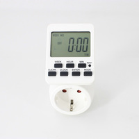 Mini Enchufe Temporizador Electrónico Digital, 20 Programaciones de Encendido/Apagado, Interruptor Temporizador con Cuenta Regresiva, Ahorro de Energía