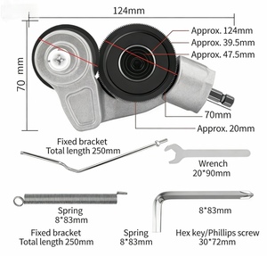 Accessoire de <span class=keywords><strong>perceuse</strong></span> électrique pour la découpe et le poinçonnage de tôles, compatible avec le fer, l'acier, le cuivre et l'aluminium - Product Image 2