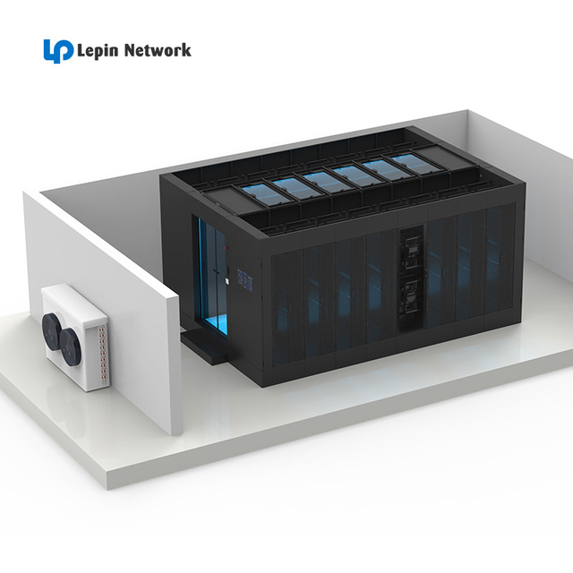 Ningbo Lepin Hot Sell Outdoor IT SKID SOLUTION 20GP 40HQ Containerized Data Center Integrated Design IDC module data center