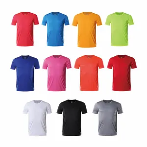 Premium custom casual short sleeve sport tshirts men athletic slim fit blank fitted polyester t-shirt