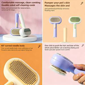 La spazzola autopulente 2-in-1 per rimuovere peli di animali domestici per cani e gatti rimuove i peli galleggianti - Product Image 3