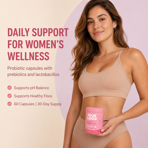 Capsules Probiotiques Quotidiennes pour Femmes, Marque Privée OEM ODM Certifiées GMP, Véganes, XOS Prébiotiques, Équilibre de la Flore, Bien-être Intime - Product Image 4
