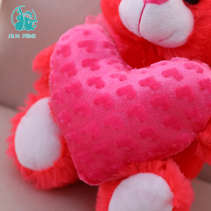San valentino imbottito ti amo orsacchiotto <span class=keywords><strong>rosa</strong></span> con peluche a <span class=keywords><strong>cuore</strong></span> pieno di cotone PP personalizzabile - Product Image 5