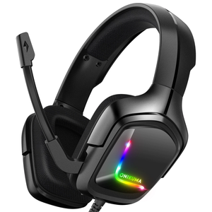<span class=keywords><strong>ONIKUMA</strong></span> 3,5mm <span class=keywords><strong>ONIKUMA</strong></span> <span class=keywords><strong>K20</strong></span> Auriculares para juegos con micrófono Luz LED Auriculares con cable sobre la oreja - Product Image 6