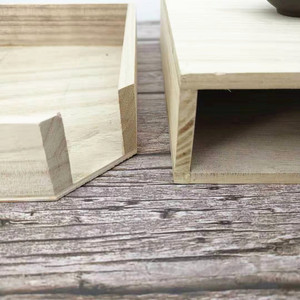 Paulownia Wood Tea <b>Cake</b> <b>Box</b> Rectangle Handmade <b>Gift</b> Craft Packaging 0.8cm Thickness Custom Order Available - Product Image 4