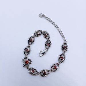 Stainless Steel Gothic Bracelet Punk Chain Bracelet With Purple Stone Spider Design Fashion Jewelry for <b>Men</b> Women Daily Rock - Product Image 3