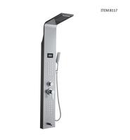 Douche solaire en acier inoxydable pour salle de bain, mitigeur, panneau de douche intelligent à effet pluie