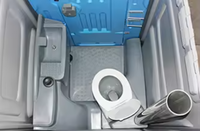 Chine Armoire de toilette en plastique HDPE Portable Pot Toilette Unité de salle de bain portable Douche et toilettes