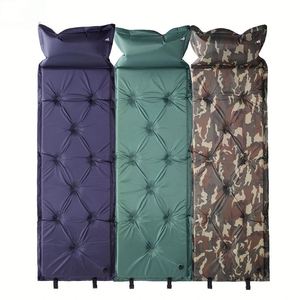 Matelas de camping auto-gonflant pliable pour l'extérieur, en mousse isolante, pour randonnée et tente - Product Image 2