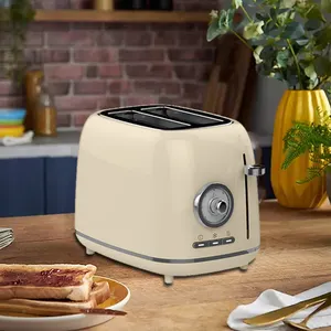 Kitchen Beautiful Retro 2 Slice Bread Toaster With Bagel Function