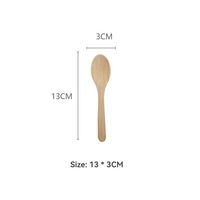 Cuillère en bois à long manche personnalisée certifiée FDA LFGB FSC, écologique, résistante à la chaleur, antiadhésive pour la cuisine, le miel, le café, OEM