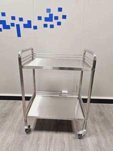 Troli laci pasien rumah sakit medis besi tahan karat rumah sakit - Product Image 4