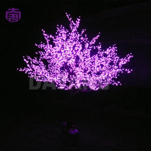 Élégante Guirlande Lumineuse LED en Forme de Cerisier avec Fleurs Délicates pour la Décoration d'Hôtels, de Places Publiques, de Mariages, de Centres Commerciaux et d'Événements - En Vente - Product Image 2