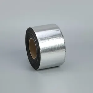 Cinta <span class=keywords><strong>de</strong></span> Membrana Asfáltica <span class=keywords><strong>Autoadhesiva</strong></span> <span class=keywords><strong>de</strong></span> Aluminio para Techos Industriales <span class=keywords><strong>de</strong></span> 1 mm, Cinta <span class=keywords><strong>de</strong></span> Sellado Impermeable en Rollo para Exteriores - Product Image 1